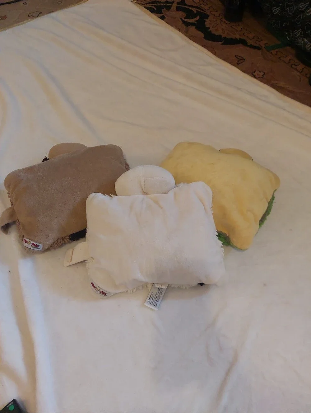 Pillow Pets Pee Wee Lot of 3 Plush Stuffed Animal Pillows